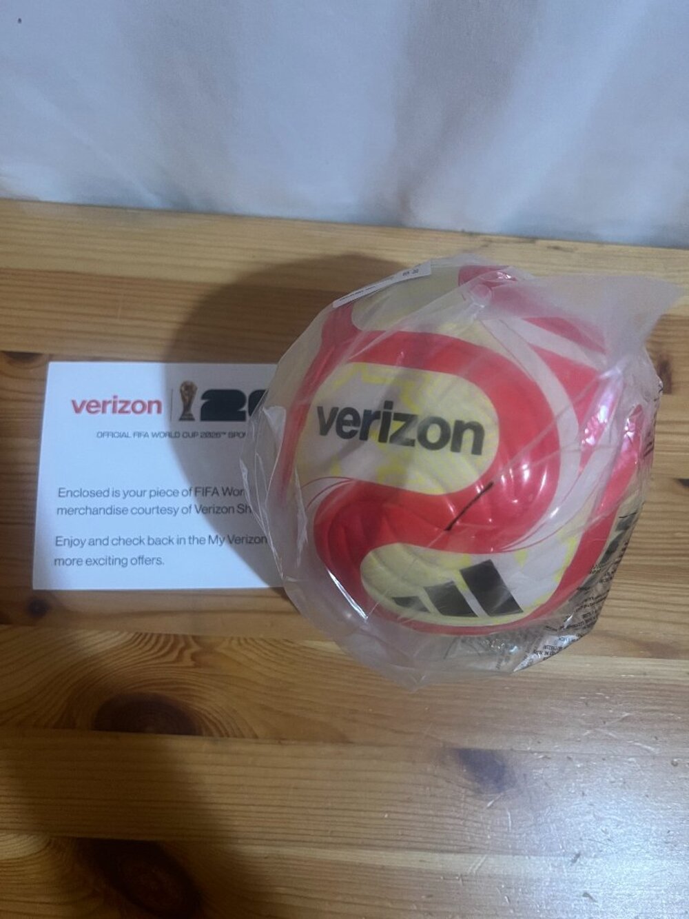 Adidas FIFA World Cup 2026 Trionda Mini Soccer Ball Verizon MINI 26 Brand New